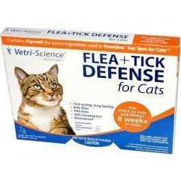 21st Century Vetri Science Flea +Tick Defense For 8 Weeks Or Older Cats-3Aplicators