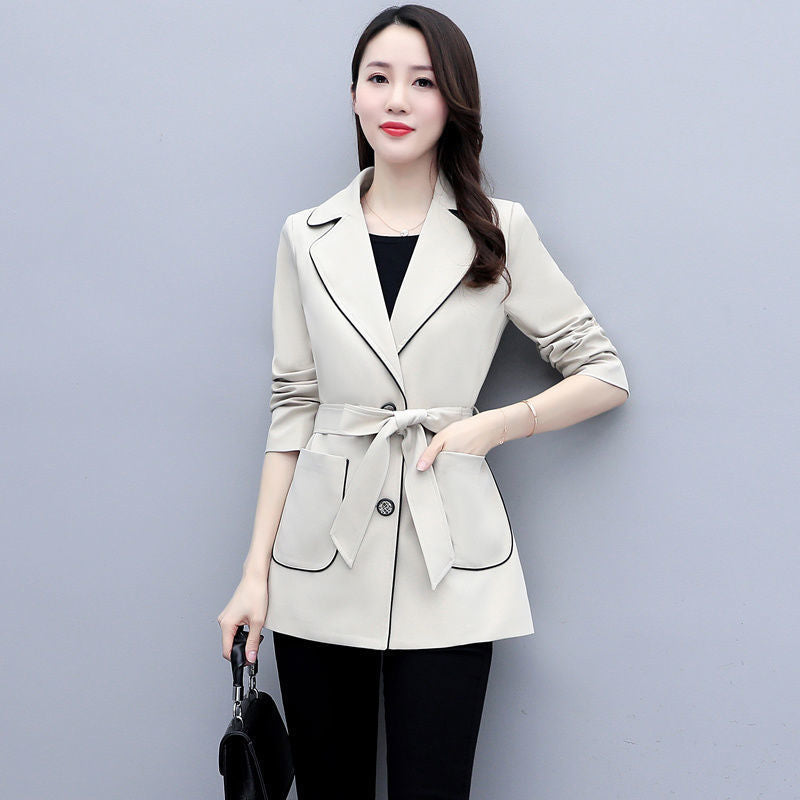 Slim High-End Versatile Spring Jacket for Girls