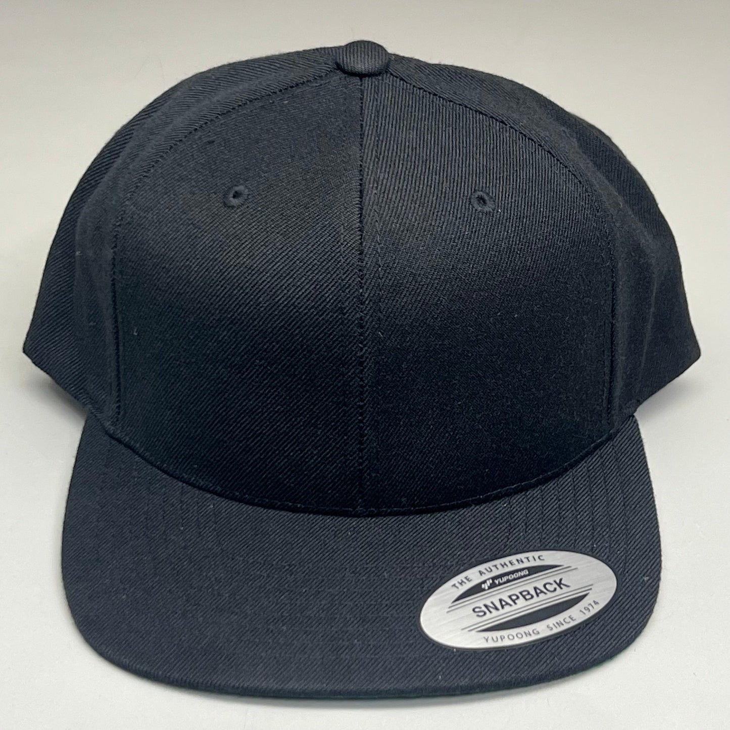YUPOONG (10 PACK) Classic Snapback Baseball Cap Hat Black Bulk!