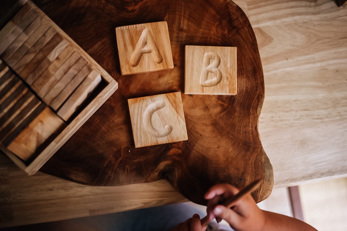 QToys Australia Capital letter tray | Kitchen + Metal