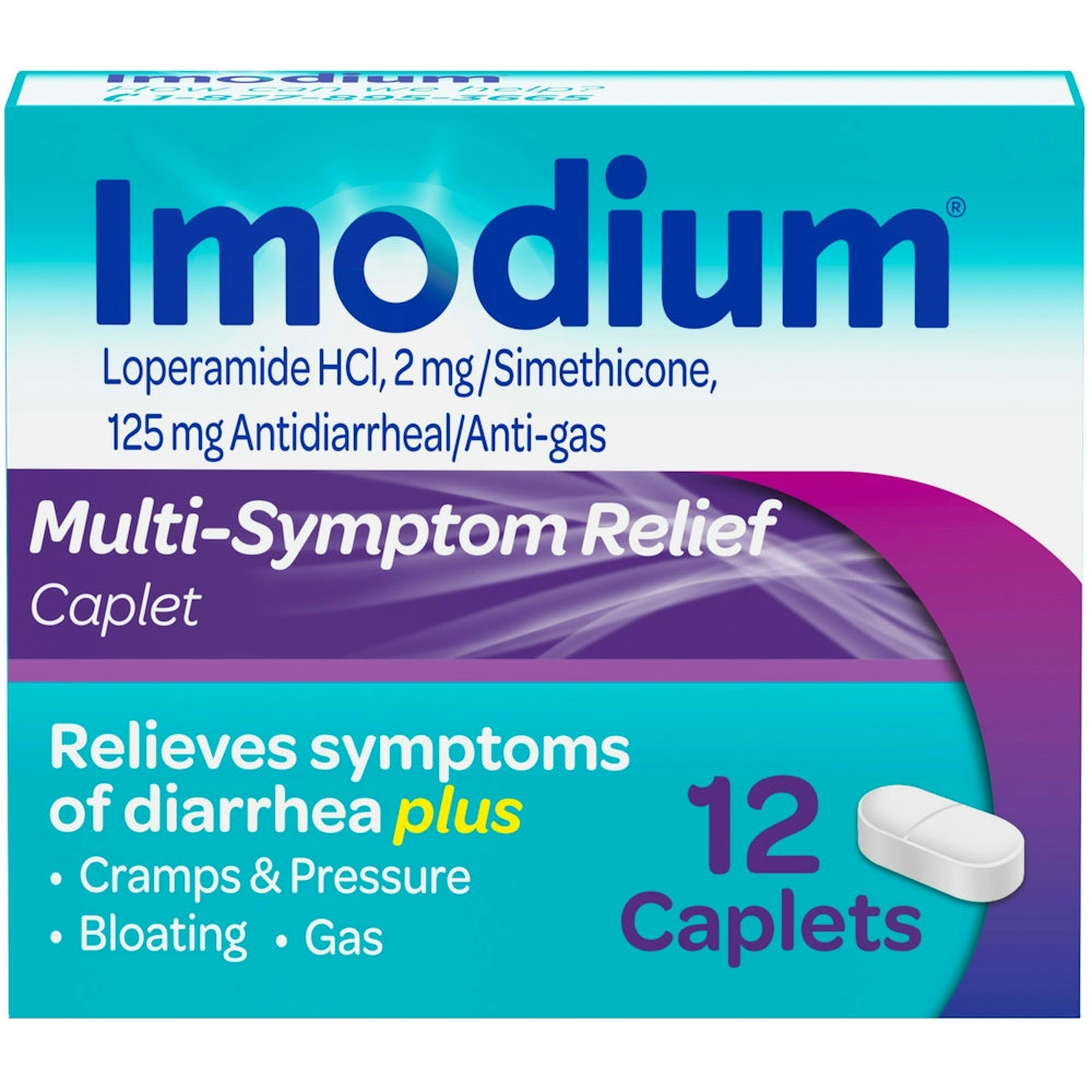 Imodium Caplets Multi - Symptom Relief 12 Ct