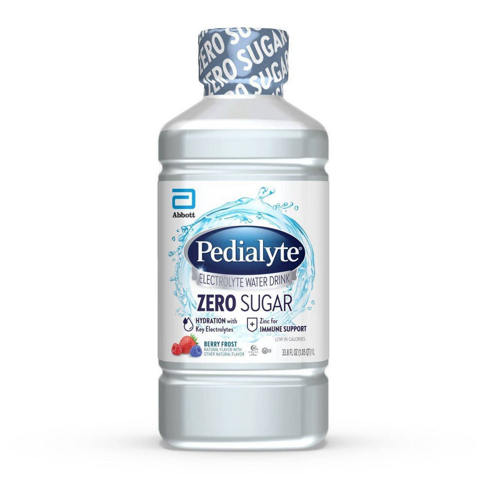 Pedialyte Electrolyte Solution Berry Frost Ready To Drink Bottle 33.8 Fl Oz