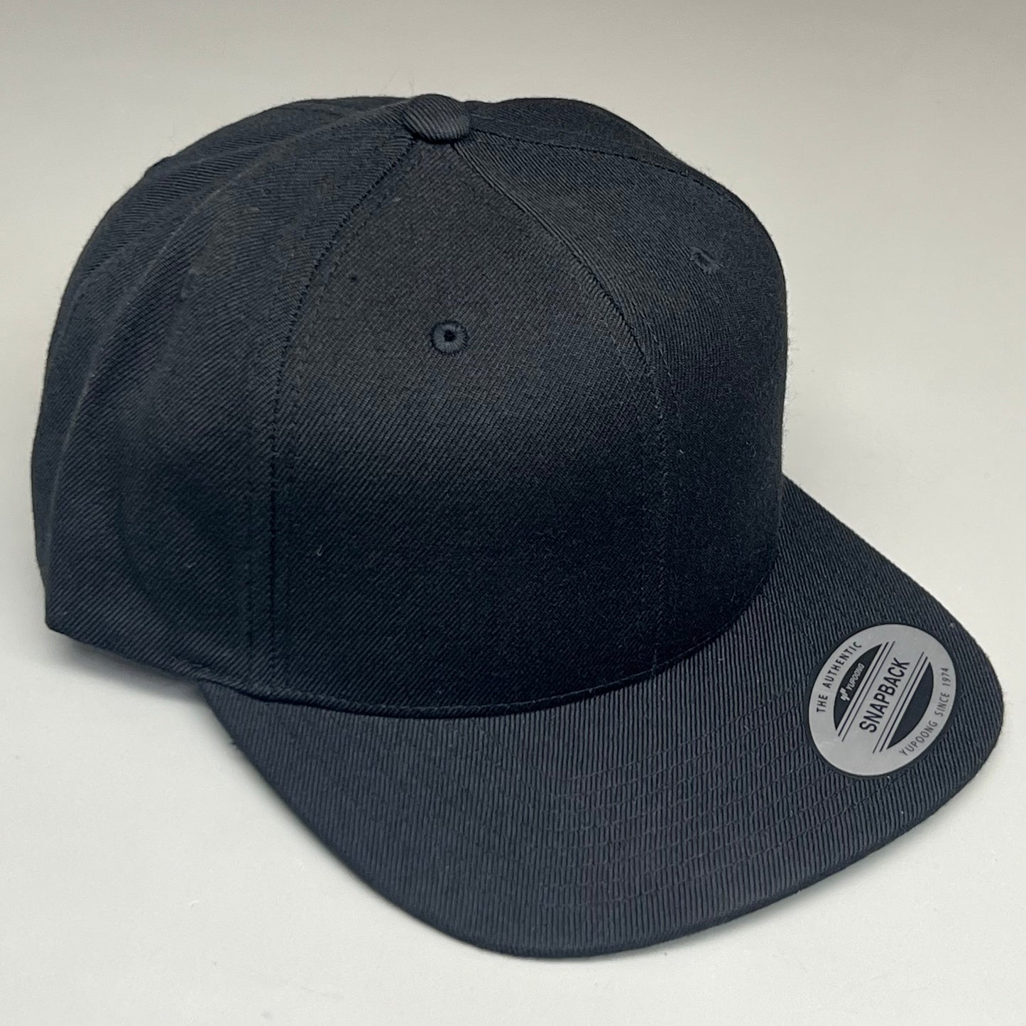 YUPOONG (10 PACK) Classic Snapback Baseball Cap Hat Black Bulk!