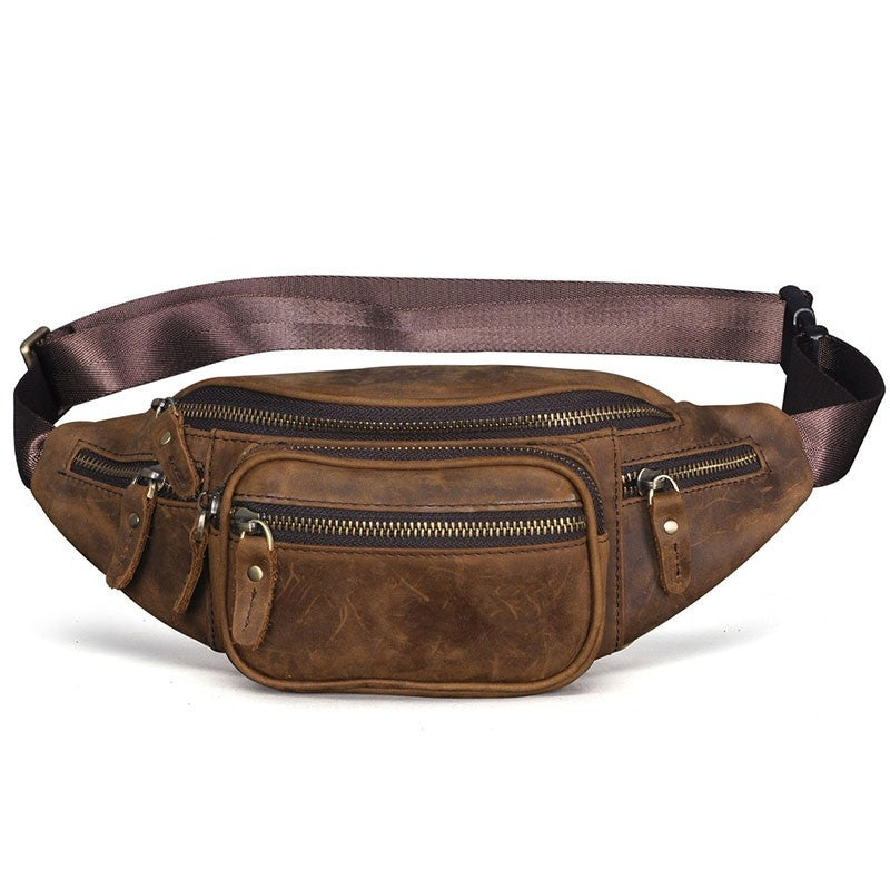 Large Capacity Retro Leather Messenger Bag