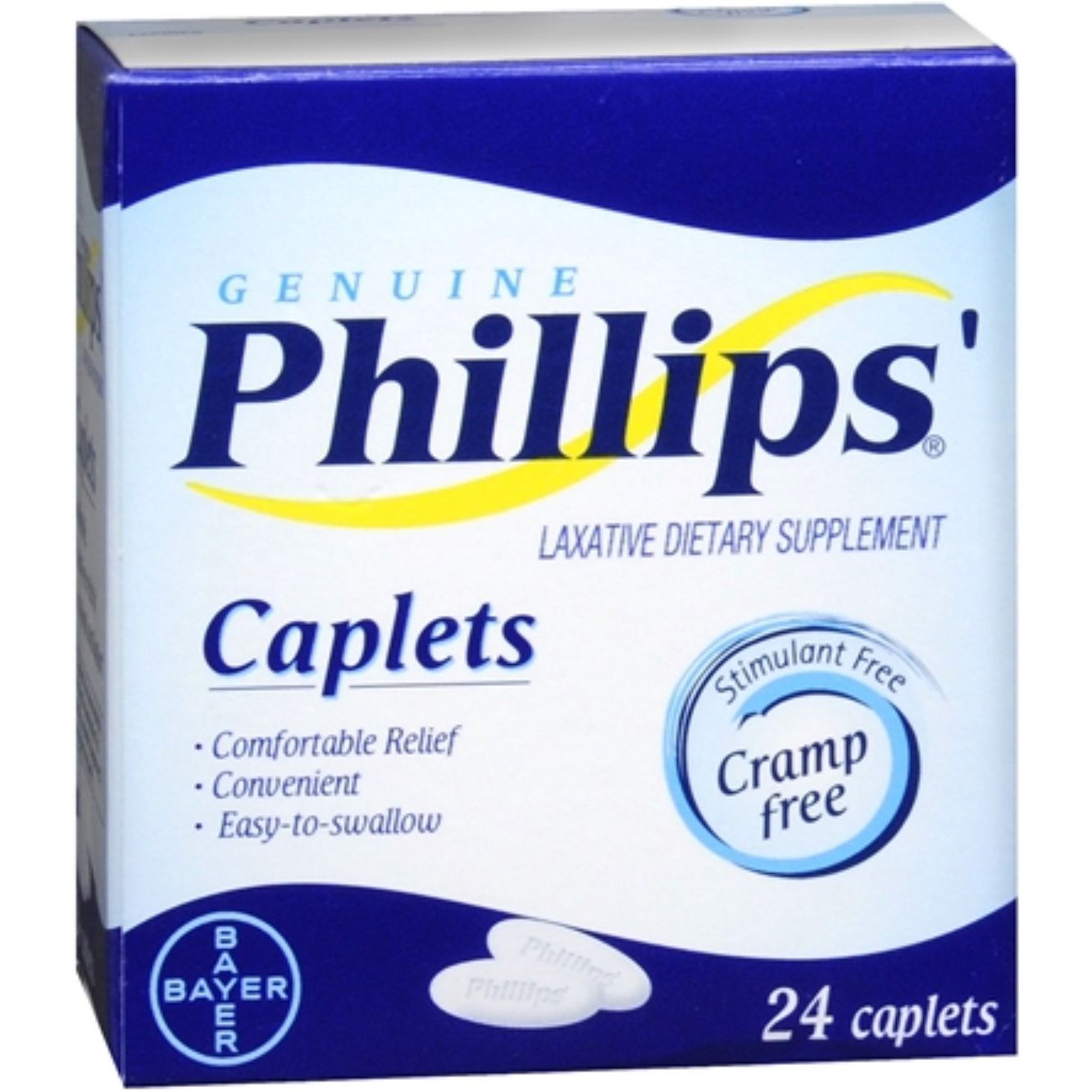 Phillips'® Genuine 500 mg Laxative Tablet, 24 EA