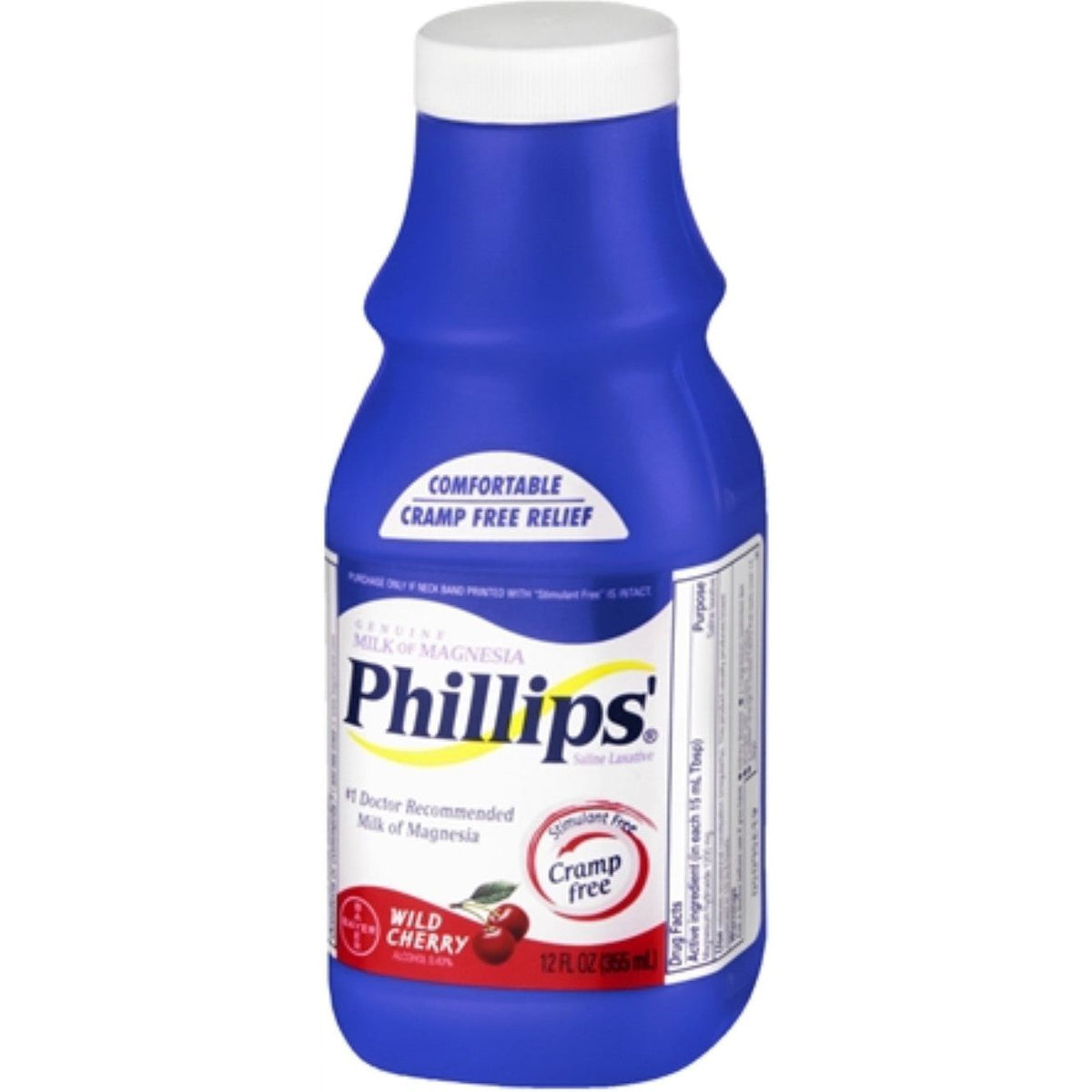 Phillips'® Milk of Magnesia 400 mg/5 mL Wild Cherry Oral Laxative Liquid, 12 oz
