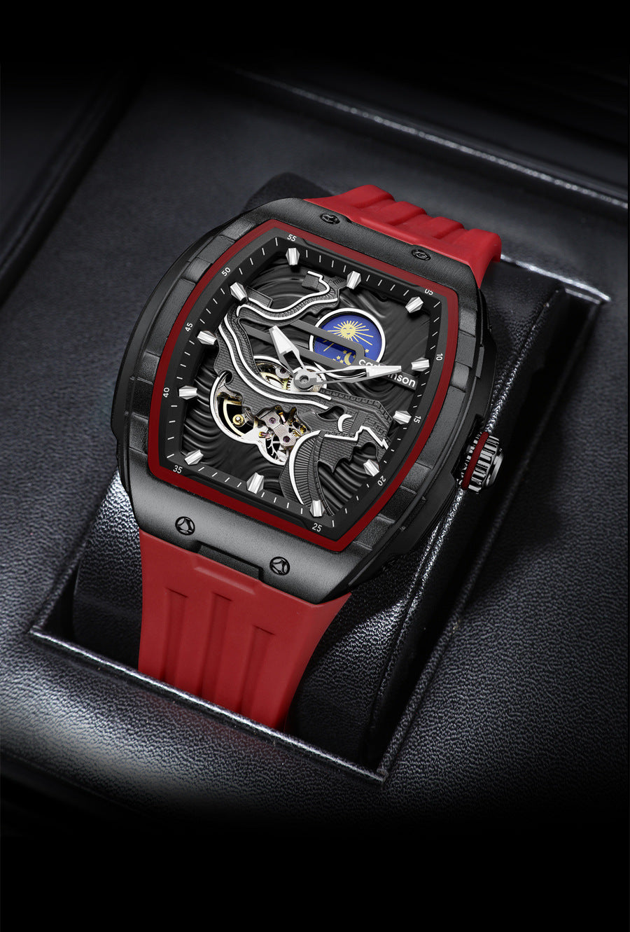 Men's Luminous Waterproof Skeleton Watch