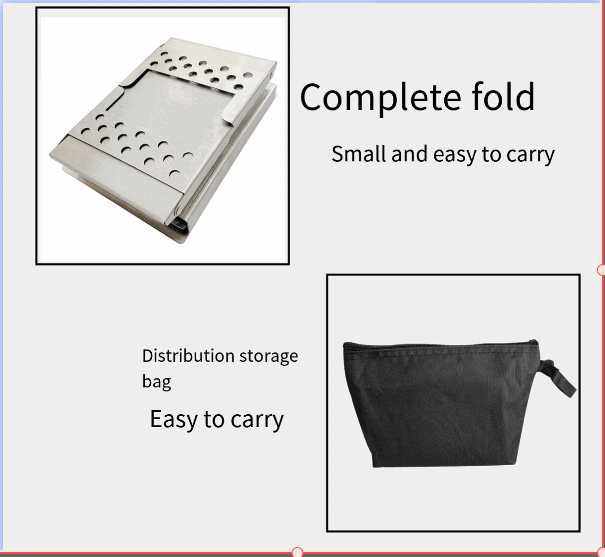 Style Loft Collection OutdoorStyle Fold and Go BBQ Camping Pit