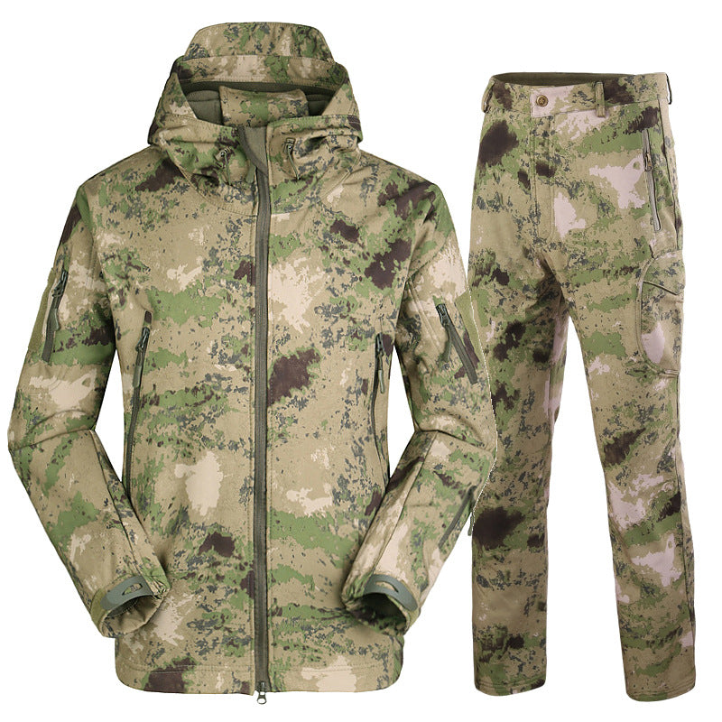 Men's Waterproof Camouflage Fishing Jacket and Pants Set