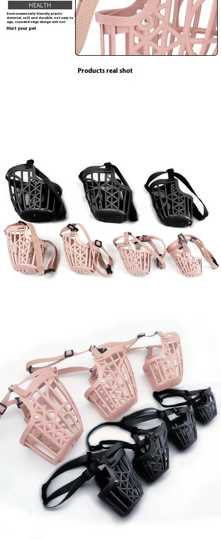 Anti-bark Anti-bite Eating Casually Dog Mask Non-grinding Mouth Small And Medium Size Dog Pet Mouth Cover