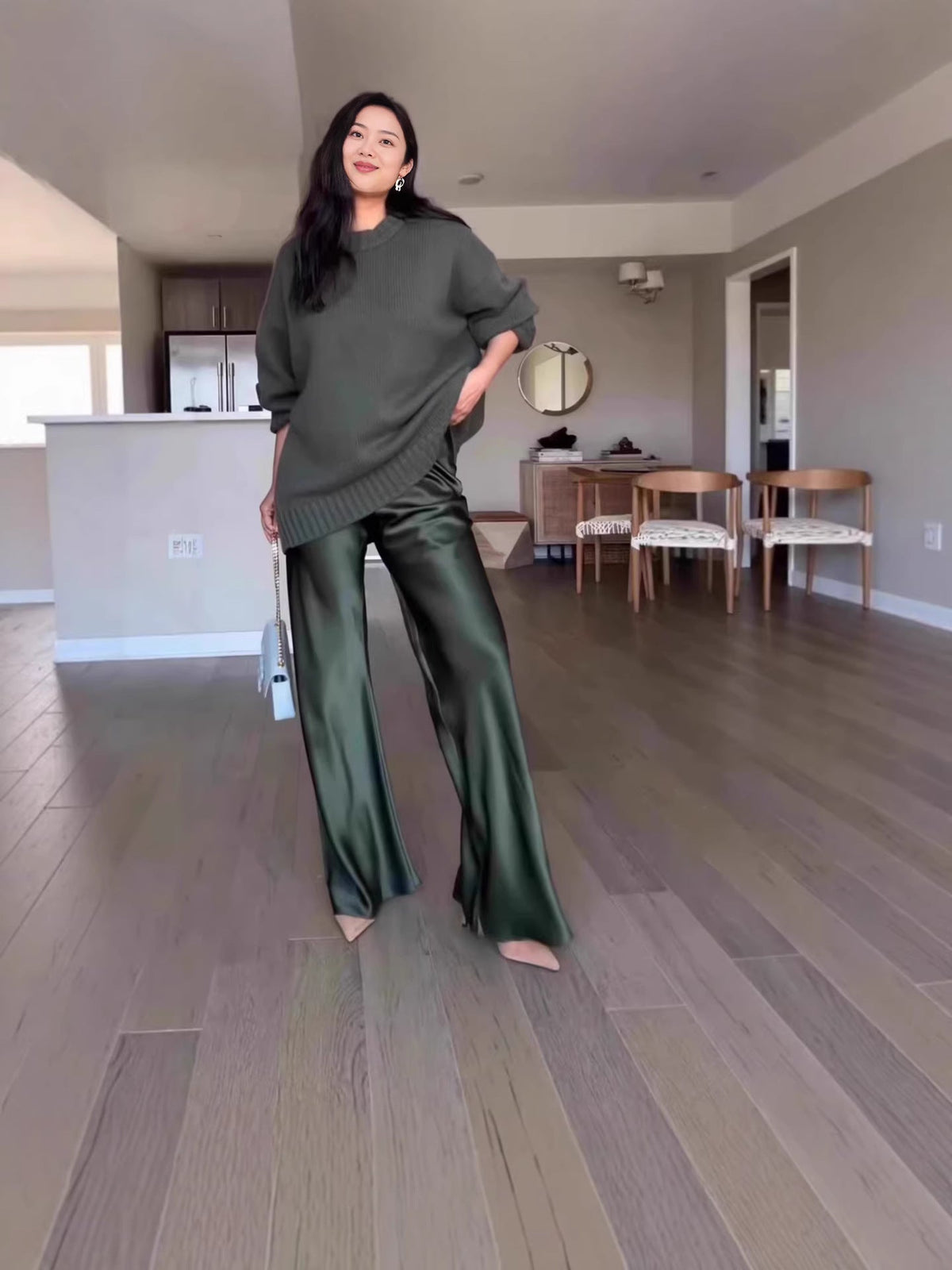 High-grade Sense Of Drooping Bell-bottoms