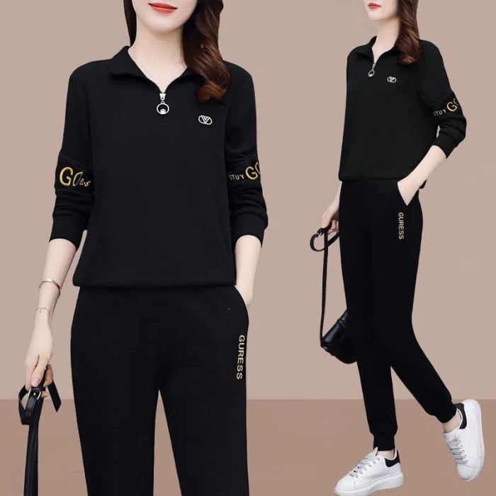 Mother's Wear Thin Suit Casual Sportswear Outer Wear Loose Women