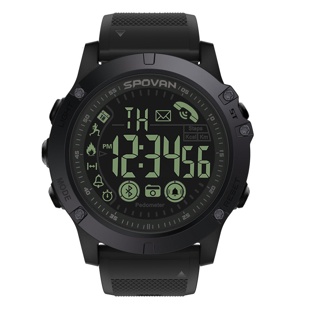 Bluetooth Sports Smartwatch: Step Reminder, Waterproof