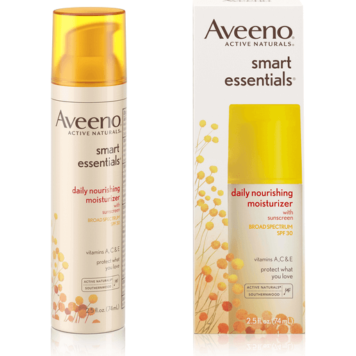 Aveeno Smart Essentials Daily Nourishing Moisturizer With Sunscreen Broad Spectrum SPF 30-2.5 Oz