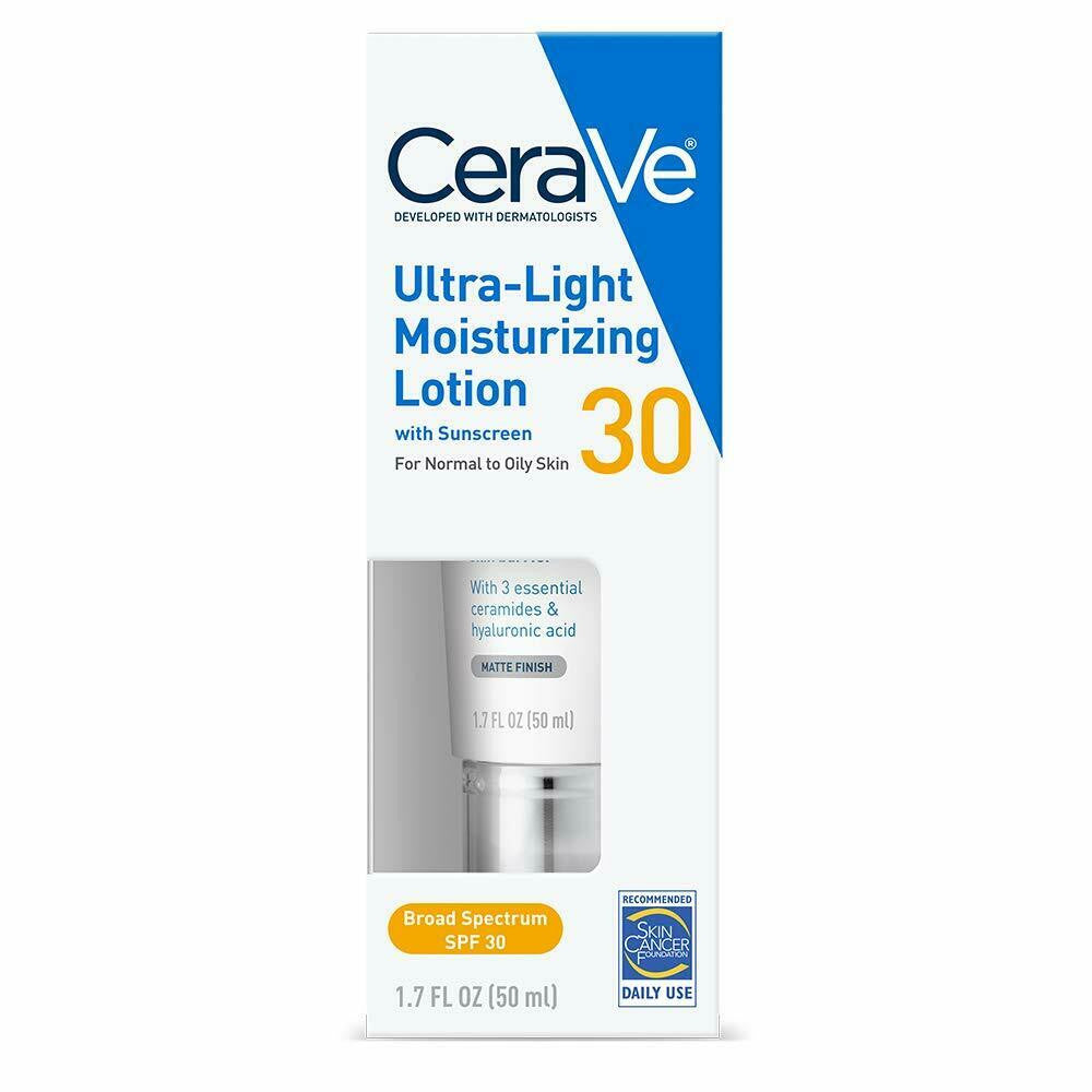 CeraVe Ultra-Light Moisturizing Face Lotion With SPF 30, 1.7 Oz
