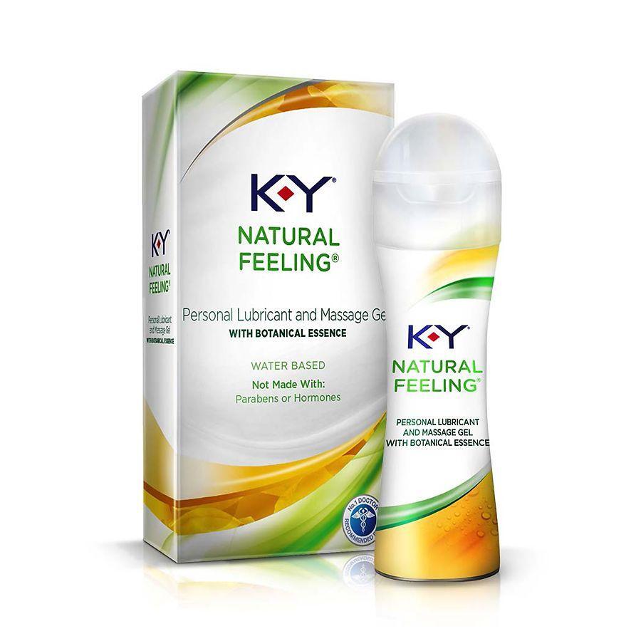 K-Y Natural Feeling Personal Lubricant And Massage Gel, 1.69 Oz