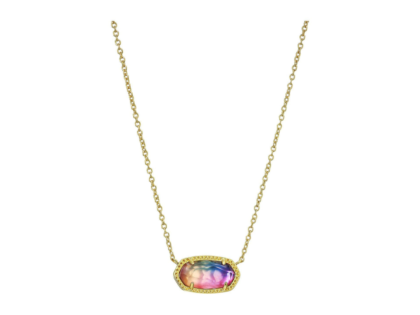 Kendra Scott Elisa Pendant Necklace - 14k Gold Plated Delicate Fashion Jewelry for Women