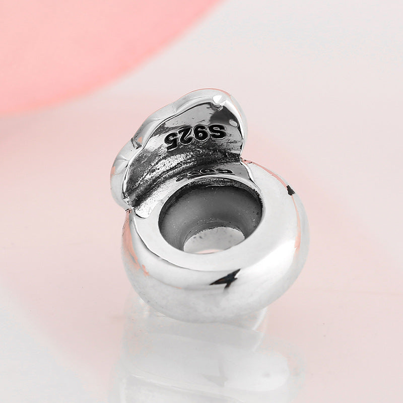 S925 Sterling Silver Beads Cute Insect Series Jewelry Plug Spacer Beads DIY Accessories Beads Enamel Color Silver Jewelry