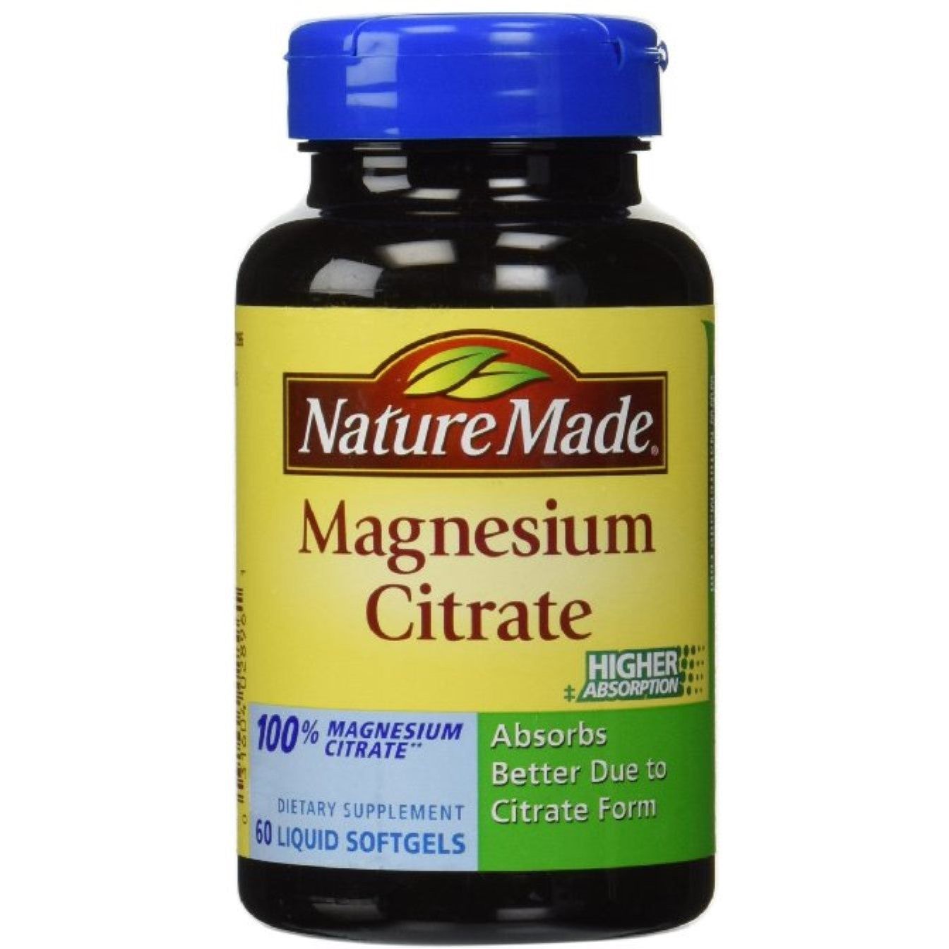 Nature Made® Magnesium Citrate 125 mg Gelcap, 60 EA (250 mg per serving)