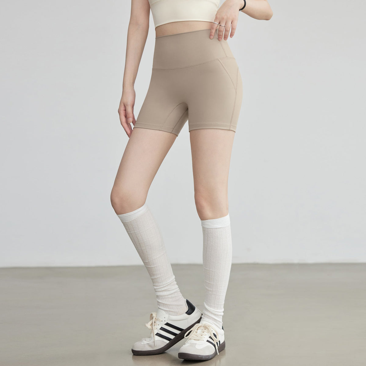 Yoga Shorts For Women High Top Sports Cycling Pants