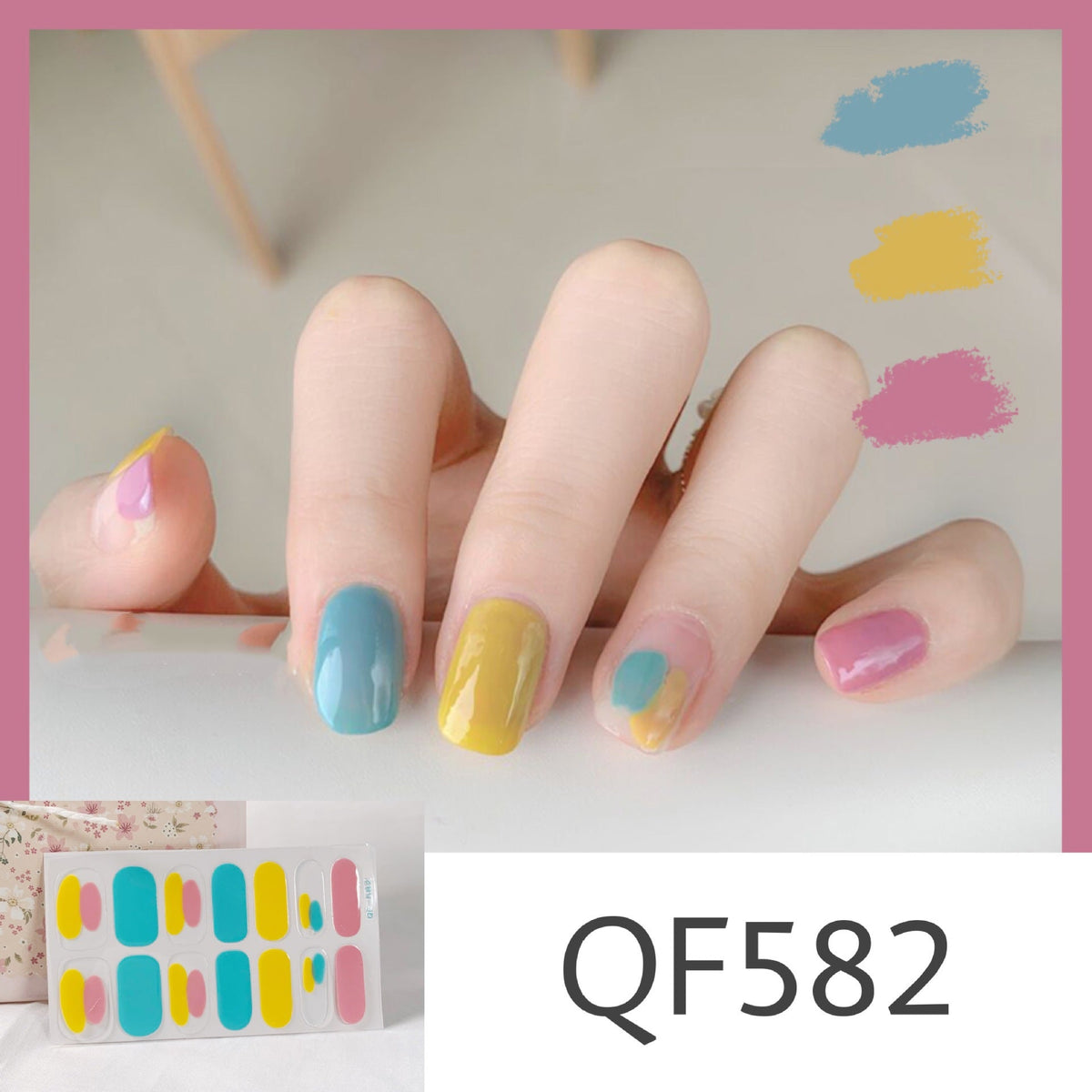 Peelable nail stickers