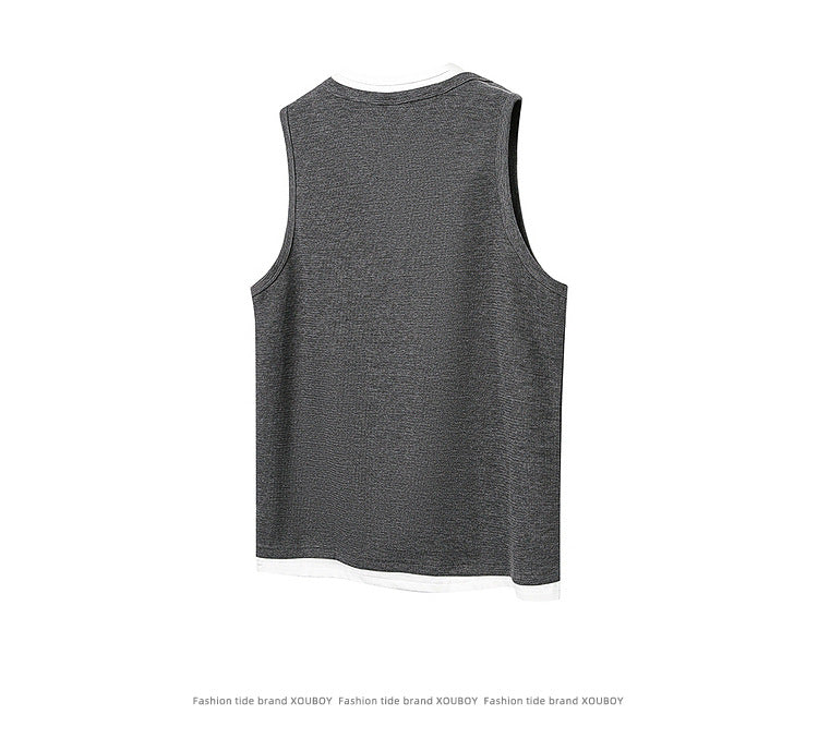 Summer Fashion Brand Loose Fitness Sports Vest
