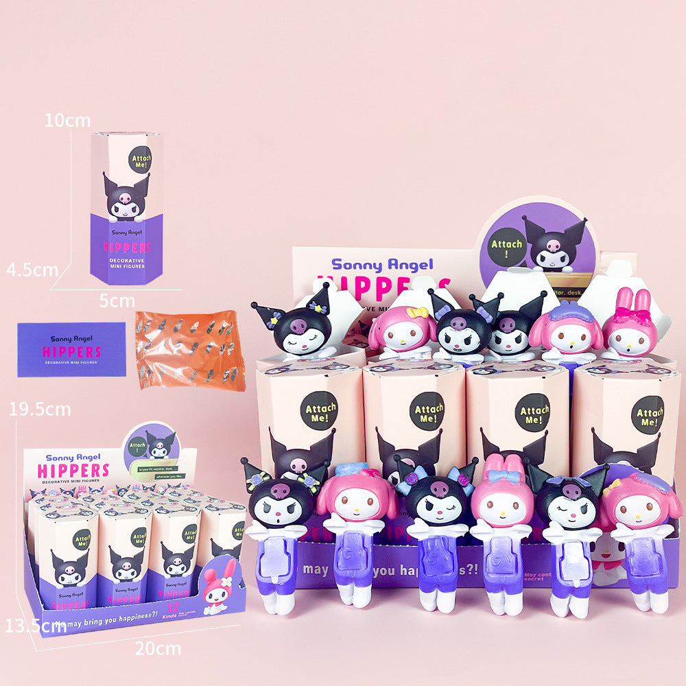 Party Angel Cheek Blind Box Car Ornament Mobile phone Decoration Handmade Anime Doll Finished End Box