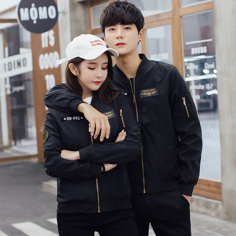 Couple's Baseball Jackets - Korean Style Flight Wear