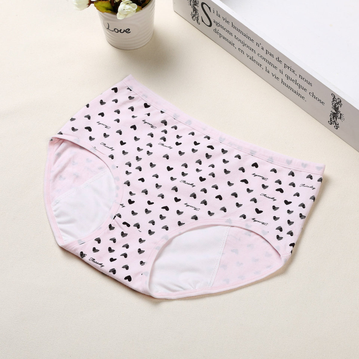 Anti-leakage High-waist Cotton Sanitary Briefs