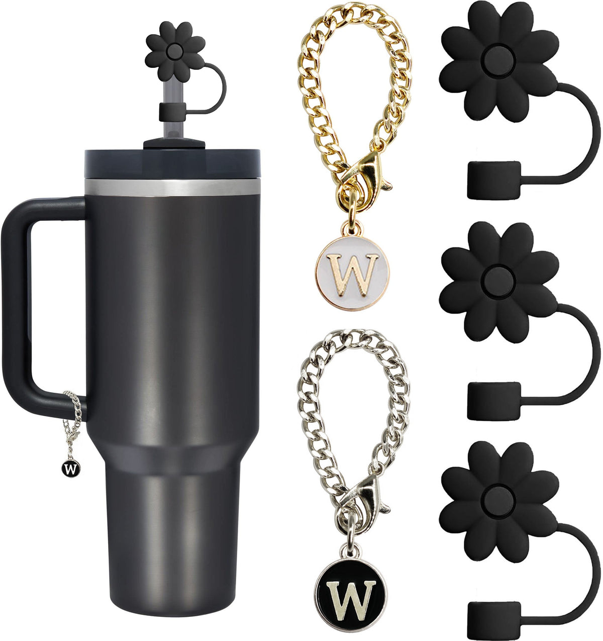 Tumbler Letter Handle Charms - 5PCS