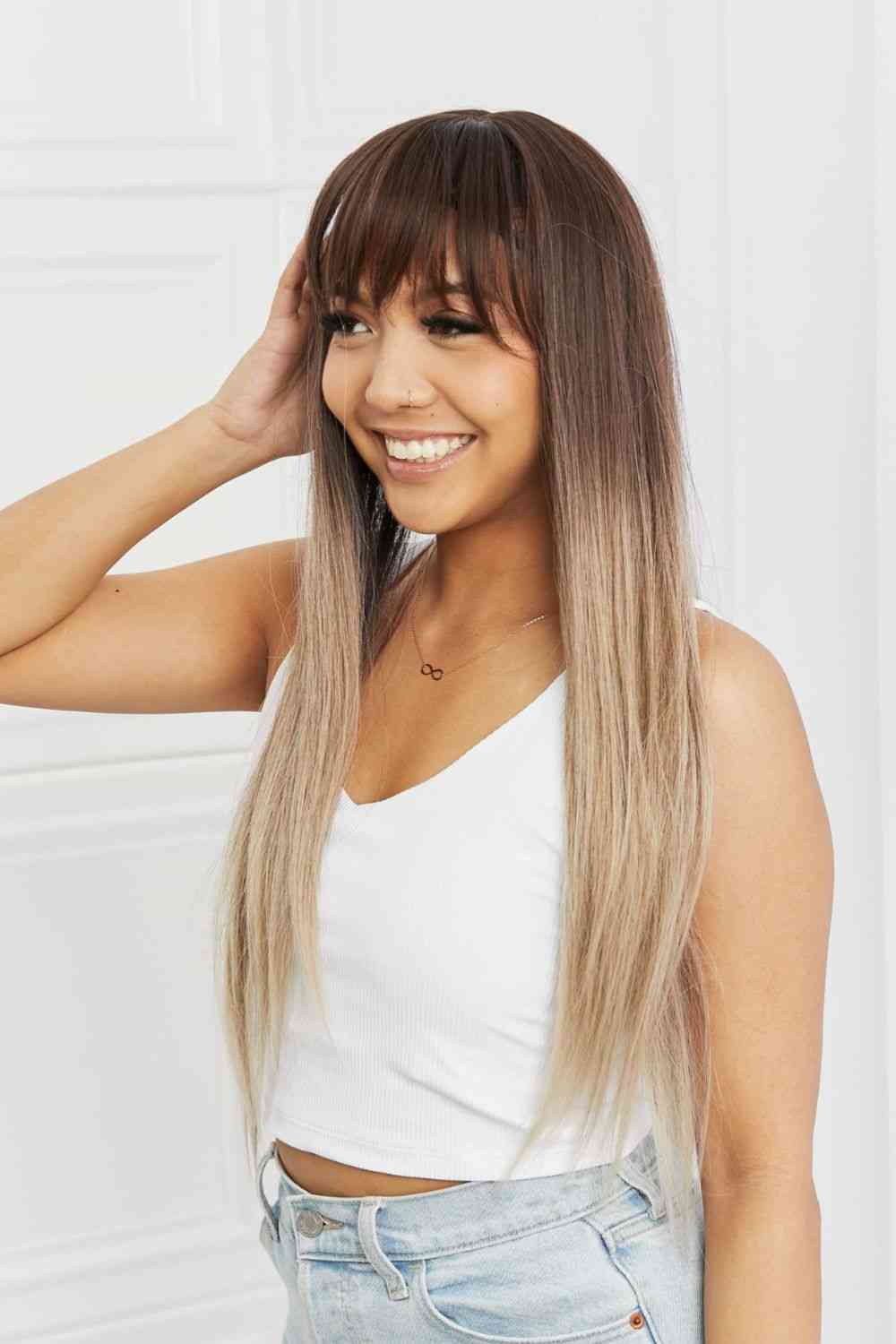 Synthetic Long Straight Synthetic Wig, 26''