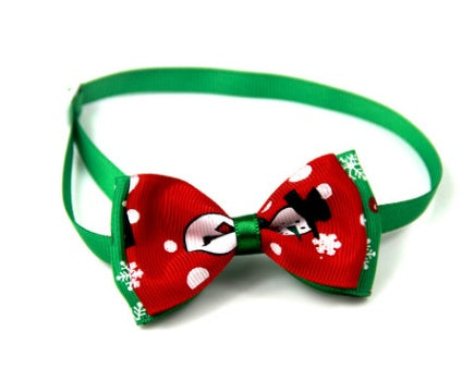 1 Pieces Cute Christmas Pet Supplies Handmade Ribbon Dog Bow Ties 8 Colors Cat Neck Tie Dog Accessories