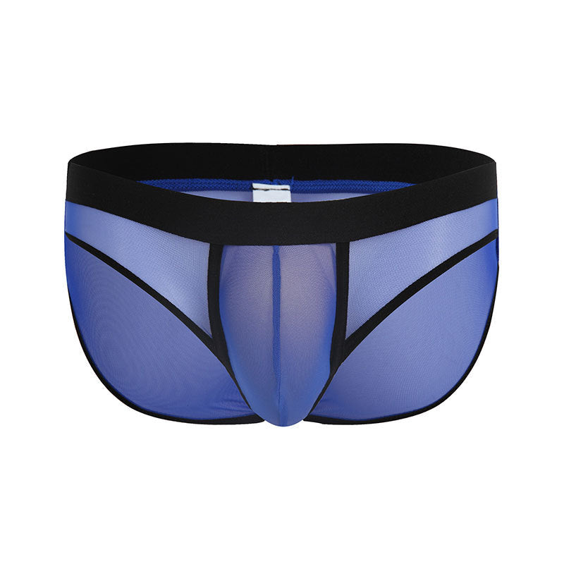 Low Waist Breathable Mesh Sexy Briefs Nylon Men