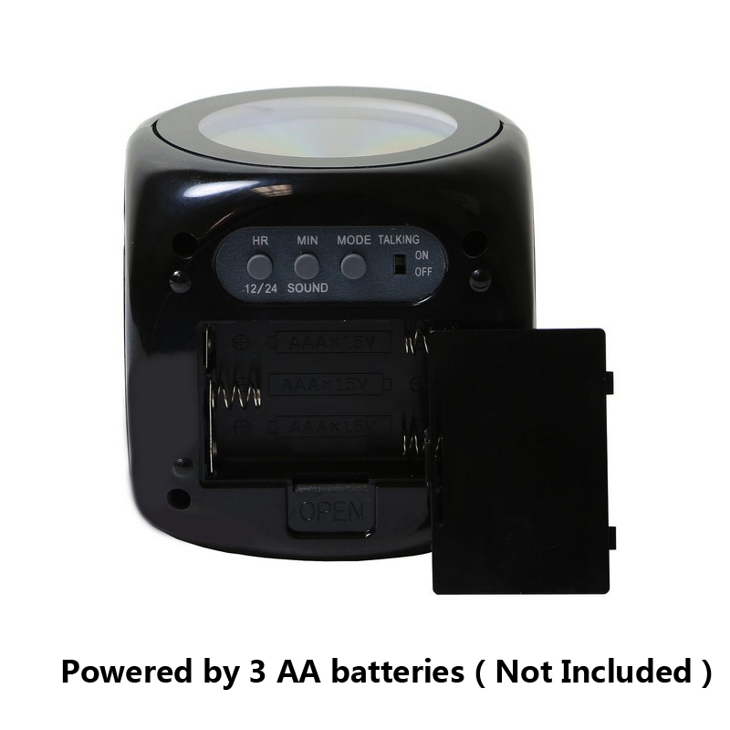 LED Projection Alarm Clock Digital LCD Display Voice Talking Weather