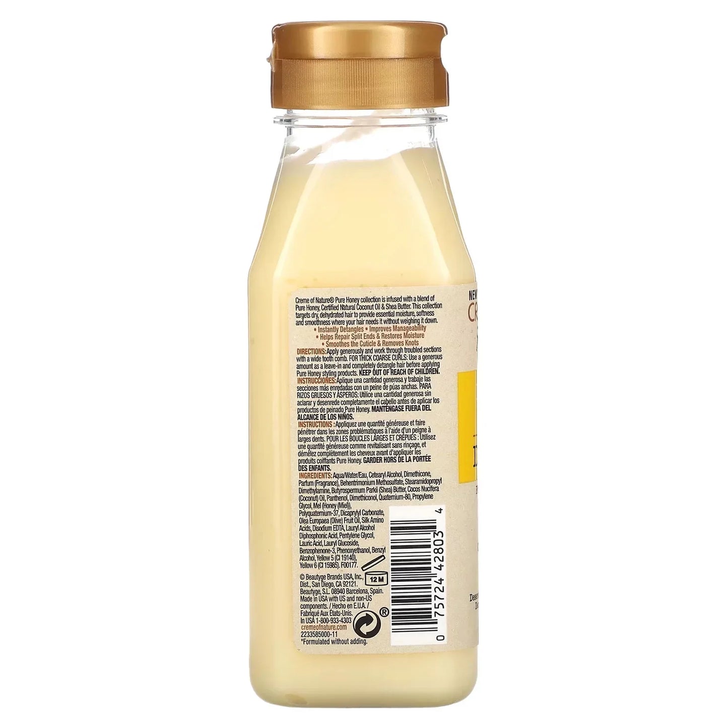 Creme Of Nature Pure Honey Knot Away Leave-In Detangler