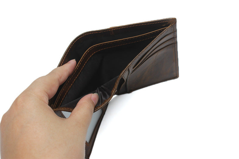 Men's Retro Crocodile Pattern Wallet