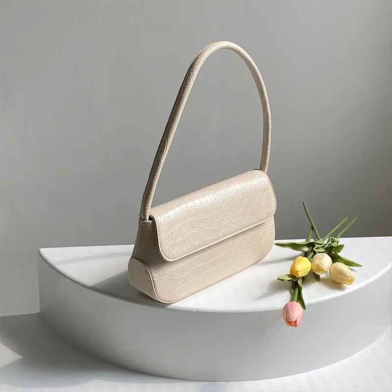 Style Loft Collection Vegan Crocodile Saumur Underarm Bag
