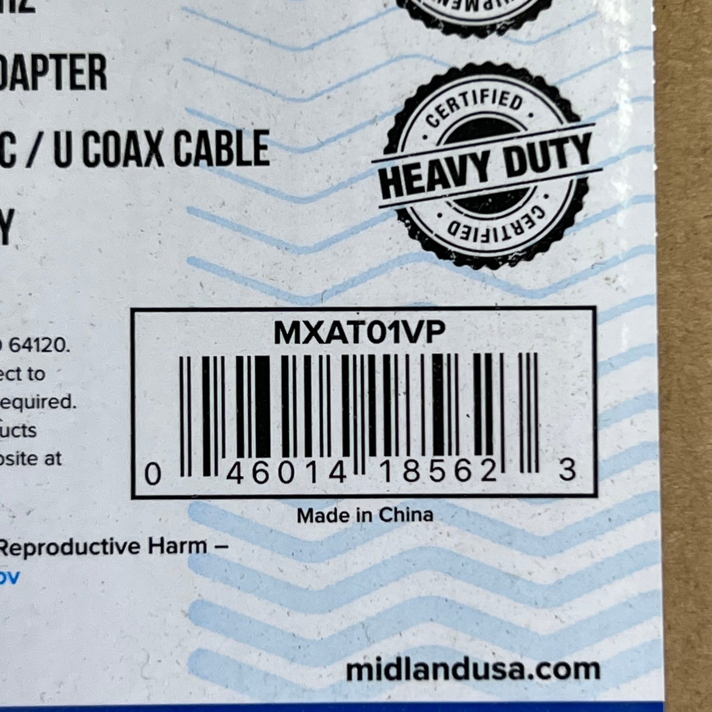 MIDLAND 7.5db Gain Fiberglass Antenna Sz 4', Black MXAT01VP