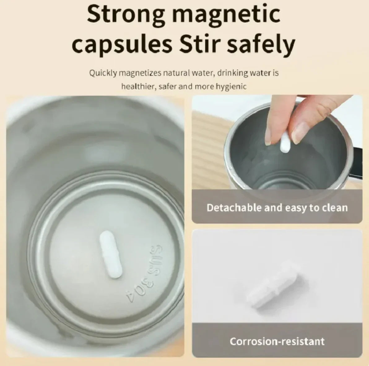 Automatic Self-Stirring Coffee Mug