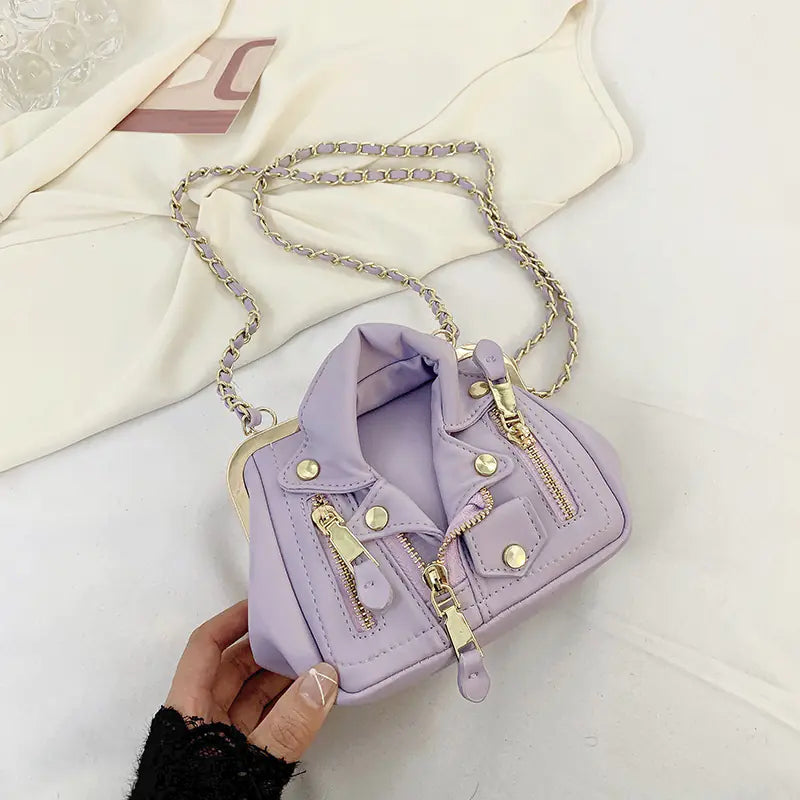 Style Loft Collection Pop My Collar Rivet Lapel Bag