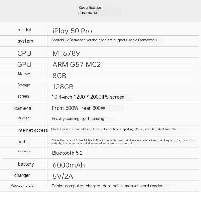 Style Loft Collection CyberStyle Pro Max 10.4" 2K Tablet with 4G LTE