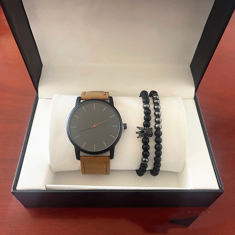 Men's Casual Quartz Watch Frosted Belt Bracelet
