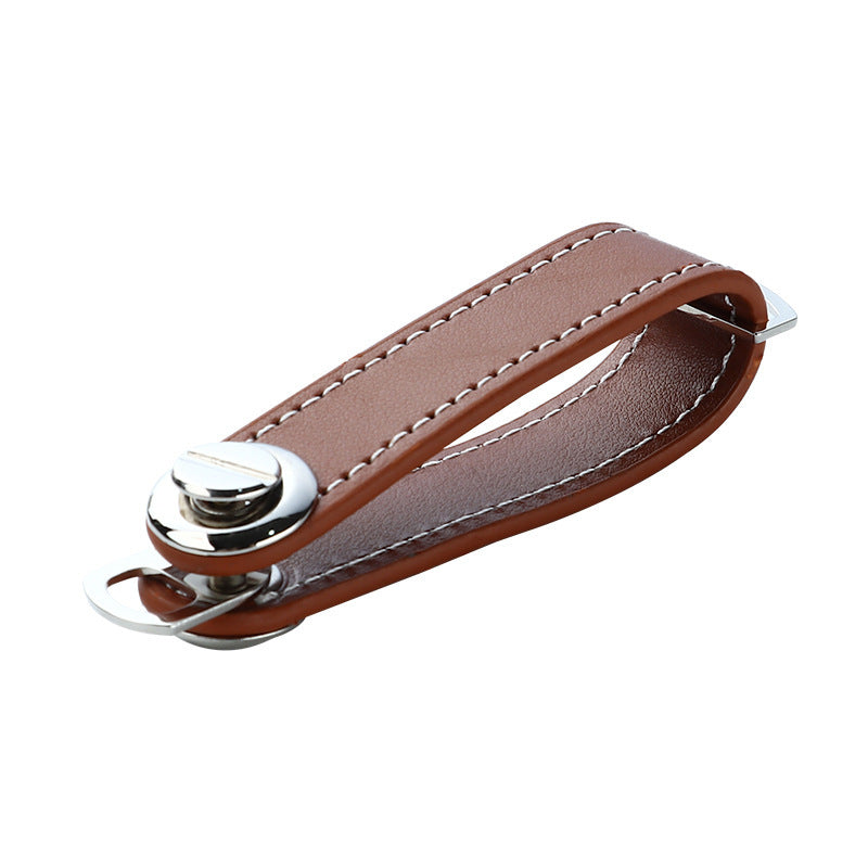 Leather Keychain Pendant for Car Storage