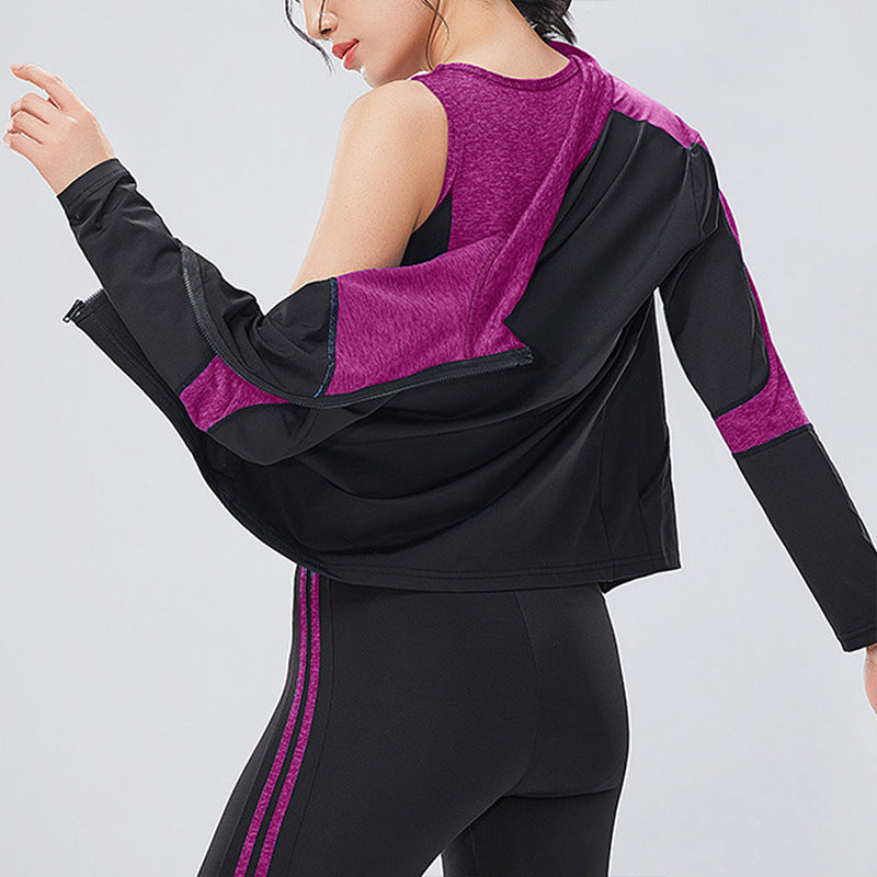 Quick-Drying Women's Long-Sleeved Sports Jacket & Tights