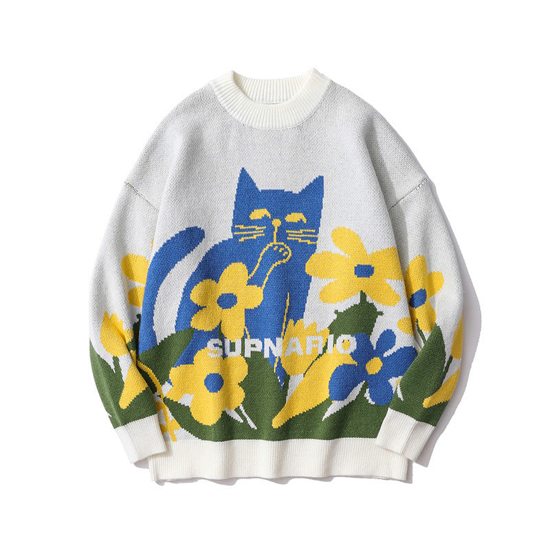 Pullover Long-sleeved Loose-fitting Sweaters For Men And Women