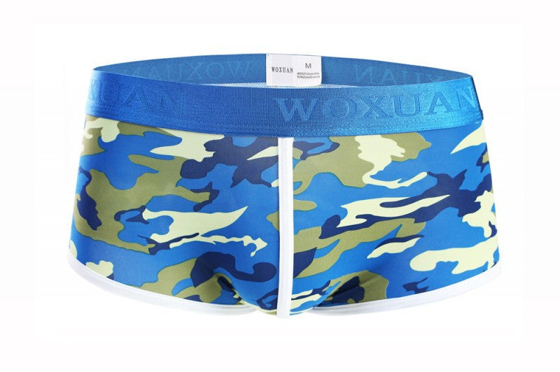 Men's Classic Camouflage Series Silky High Elastic Fashion Boxer Briefs