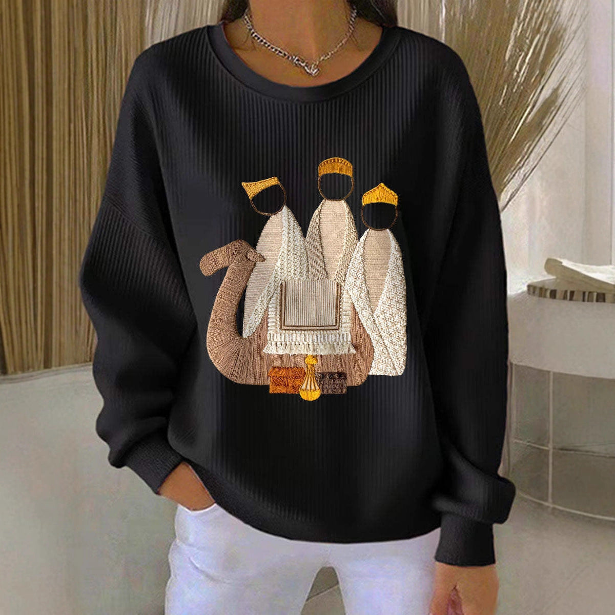 3D Printed Christmas Sweatshirt Women
