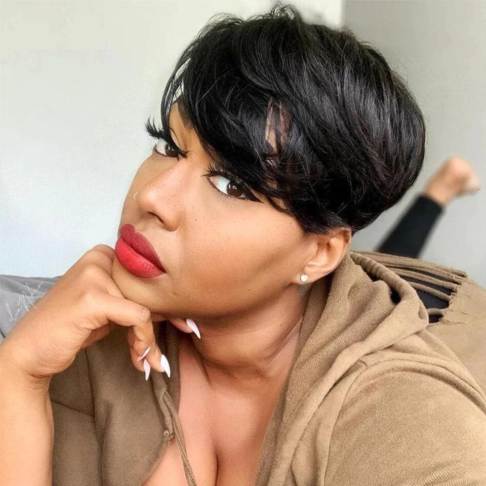 Lumiere Hair Pixie Cut Short Straight Human Hair