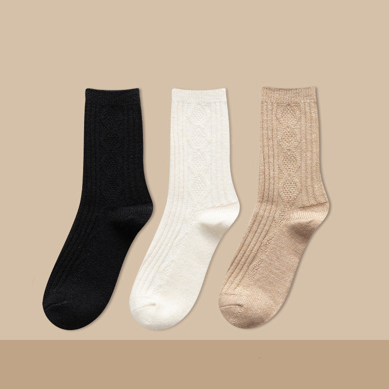 Thickened Cashmere Long Socks For Women Warm Pile