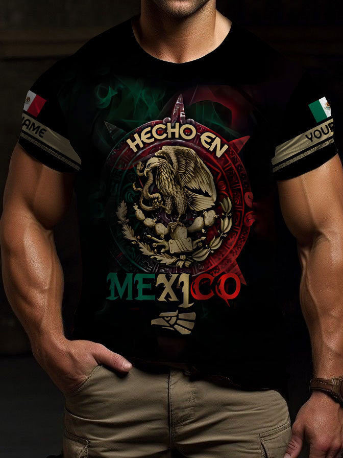Men's Short-sleeved T-shirt Business Casual Series Digital 3D Printing